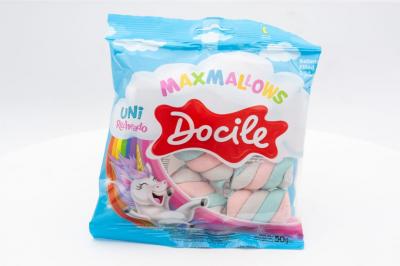 Зефир Docile Maxmallows Единорог Завитки цветные 50 гр