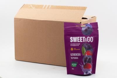 Конфеты Sweet&Go с клюквой в черничной глазури (Россия) 80г